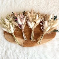 Kleiner Trockenblumenstrauß, Mini Strauß, Hochzeit Gastgeschenk, Bouquet, Trockenblumenarrangement, Trockenblumen von Melodieblumenkreativ