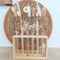 Trockenblumen Mit Vase, Getrocknete Blumen Im Glas, Tischdeko, Wohndeko, Hochzeit-Deko, Dekoideen von Melodieblumenkreativ