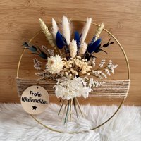Trockenblumenkranz Frohe Weihnachten, Weihnachtsdeko, Personalisierbar, Merry Christmas, Weihnachtskranz, Weihnachtsgeschenk von Melodieblumenkreativ