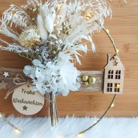 Türkranz Weihnachten, Personalisiert, Weihnachtsgeschenk, Mit Led-Beleuchtung, Weihnachtskranz, Weihnachtsdeko von Melodieblumenkreativ