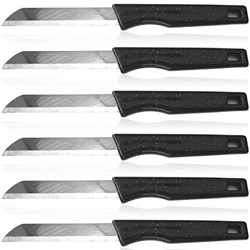Melody® Solingen Messer Küchenmesser schwarz 24er-Pack von Melody