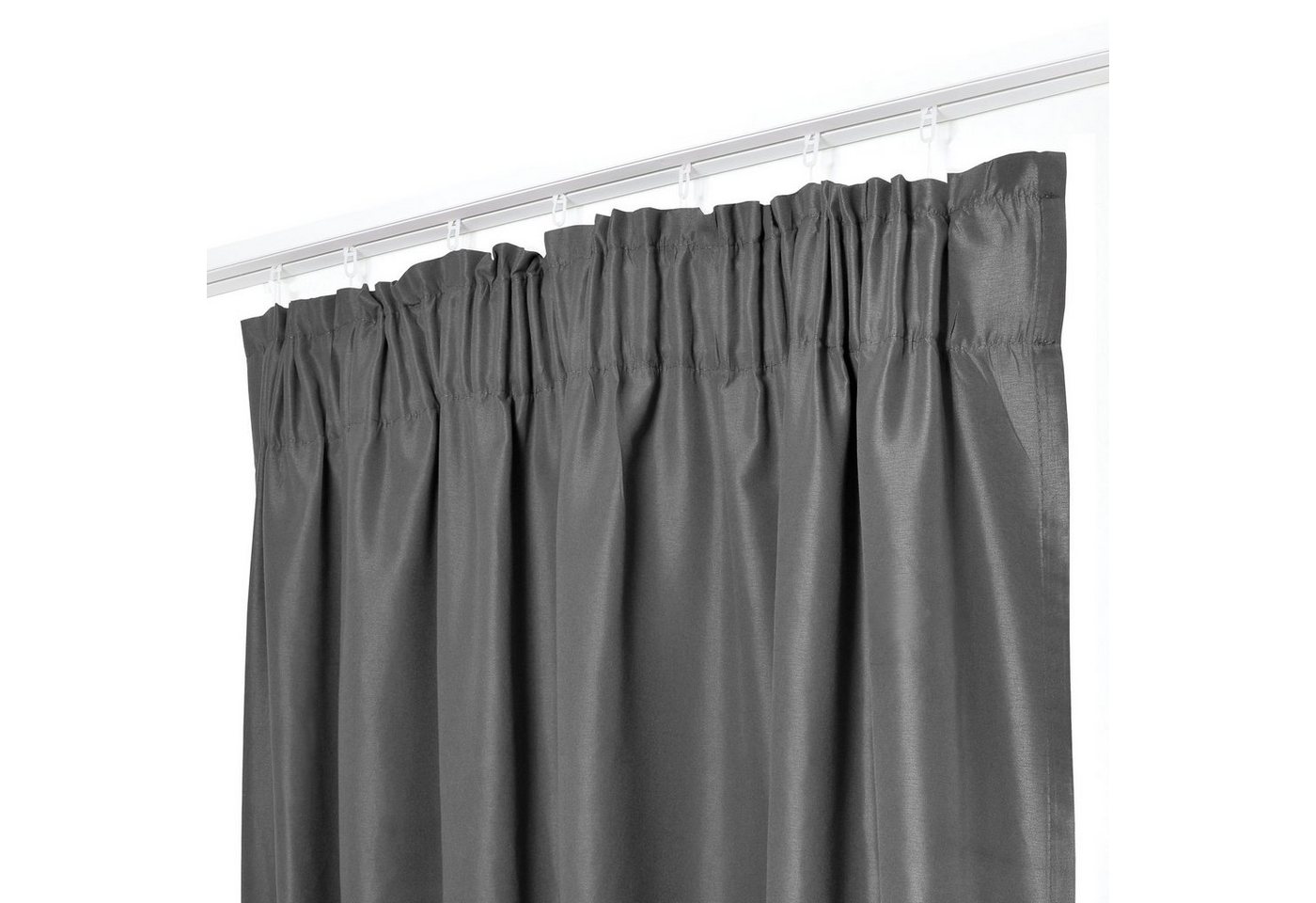 Vorhang Gardine Curtain Blickdicht Sichtschutz Dekoschal, Melody, Kräuselband (1 St), blickdicht, Store, Blickdicht, abdunkelnd, Sichtschutz, Einfarbig, Schlafzimmer, Wohnzimmer von Melody