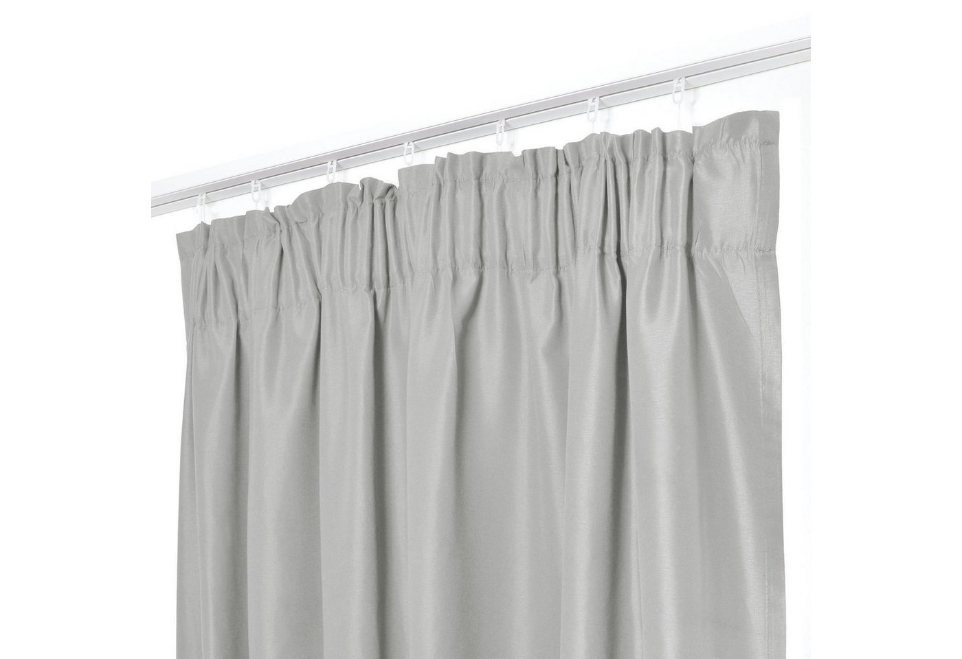 Vorhang Gardine Curtain Blickdicht Sichtschutz Dekoschal, Melody, Kräuselband (2 St), blickdicht, Store, Blickdicht, abdunkelnd, Sichtschutz, Einfarbig, Schlafzimmer, Wohnzimmer von Melody