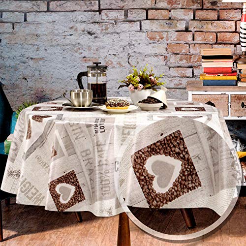 Wachstuch Tischdecke 100 x 140 cm eckig kaffeesack #6140-02 von Melody