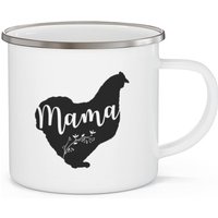 Florale Mama Henne Emaille Tasse, Tierliebhaber Teetasse, Becher Florale Mama Henne Emaille Tasse, Tierliebhaber Teetasse, Becher von MelodysRoost