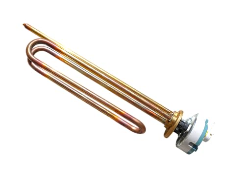 Heizelement mit THERMOSTAT SET Ariston Gorenje Diplomat TESY Flamina 48mm Flansch 3kW für Horizontal Boiler original Sicherung-Abshaltung - 90° von Meloplam