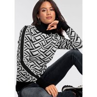Melrose Rollkragenpullover, mit Jacquard-Muster von Melrose