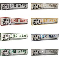 Lkw Truck Fahrerschild Schild Namensschild Name Oder Text Funschild Fun Wunschtext Auto Trucker Car, Mit Design von Melsaro