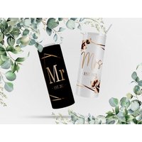 Edler Tumbler Zur Hochzeit -Mr Und Mrs - Geschenk von Melskleinestoffelei