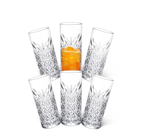Hochwertiges Trinkgläser Set, viele Varianten, Spülmaschinenfest, dickwandig&langlebig, Saft Latte Macchiato Cocktail Longdrink Whisky Wasser Gläser (Istanbul 2 (Long/380ml) Raki&Ouzogläser 12 Stück) von MelyshaHome