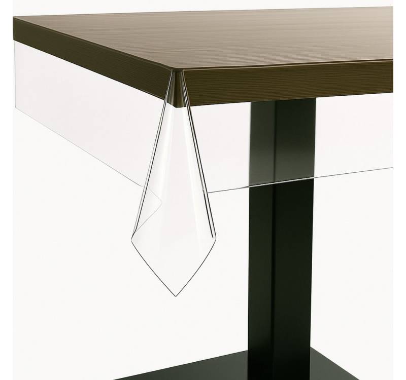 MelyshaHome Tischdecke Transparente PVC Tischdecke elastisch viele Größen klare Tischfolie von MelyshaHome