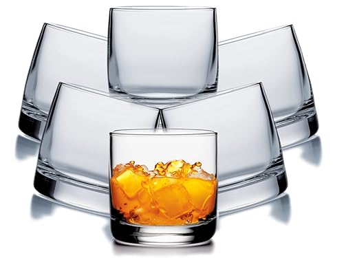 Hochwertiges Trinkgläser Set, viele Varianten, Spülmaschinenfest, dickwandig & langlebig, Saft Latte Macchiato Gläser Wassergläser Cocktailgläser Longdrinkgläser (London - Whiskygläser 6 Stück) von MelyshaHome