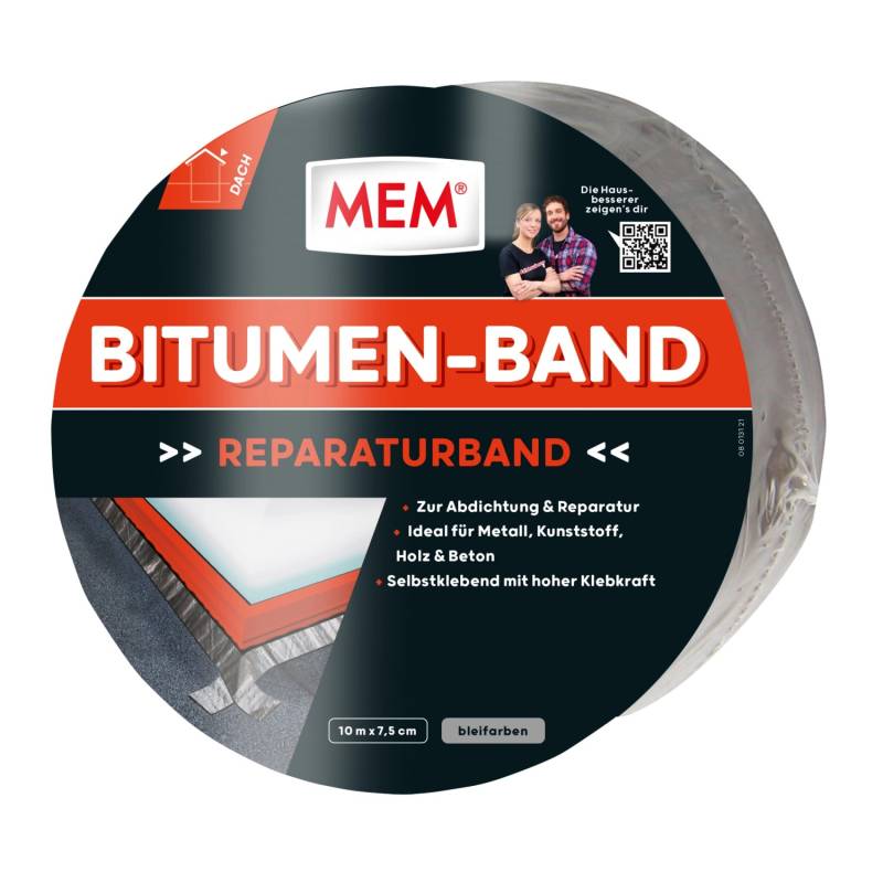 MEM Bitumen-Band Blei 7,5 cm x 10 m von Mem
