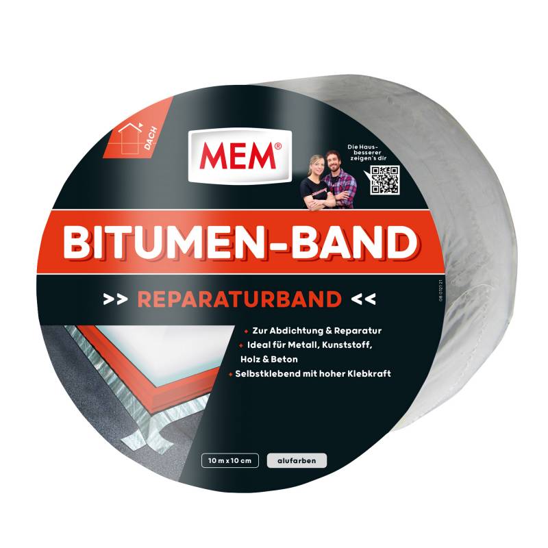MEM Bitumen-Band alu 10 cm x 10 m von Mem