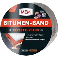 MEM Bitumen-Band 10 m x 7,5 cm kupfer Dachpappe & Bitumen von Mem