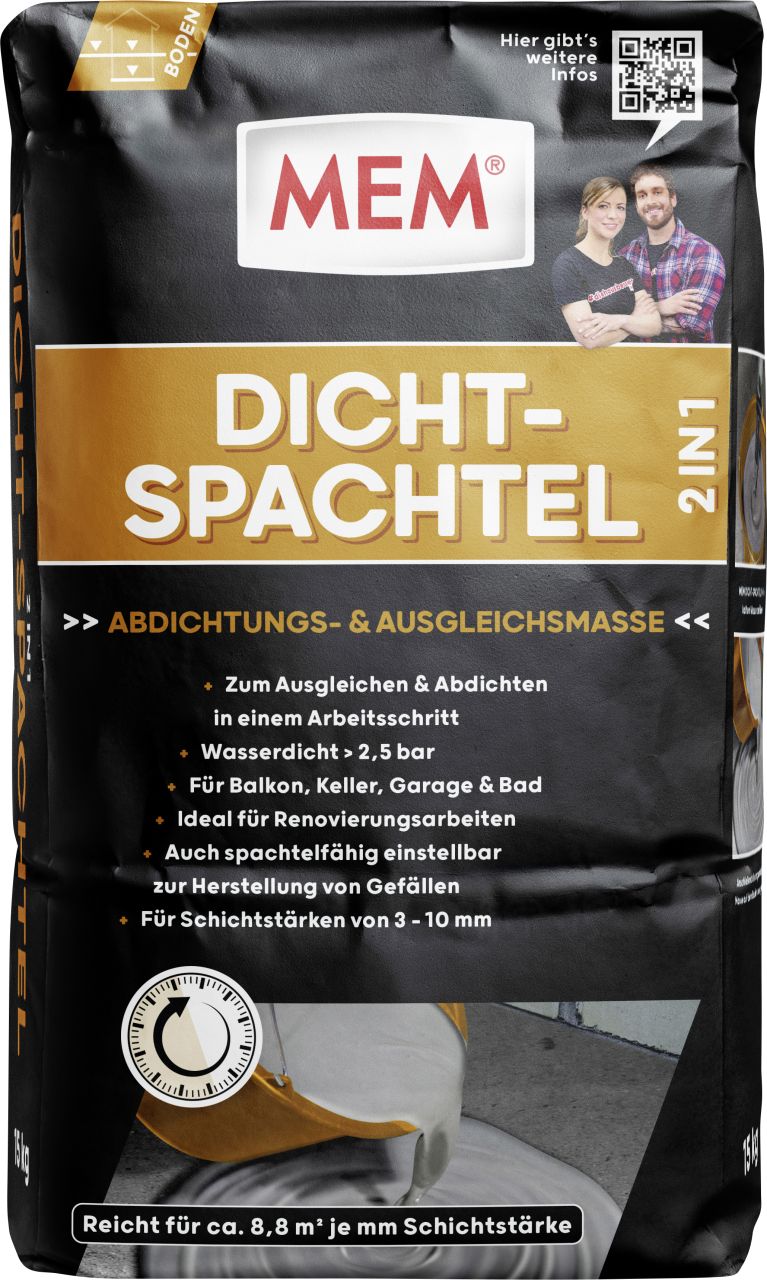 MEM Dicht-Spachtel 2 in 1 15 kg von Mem