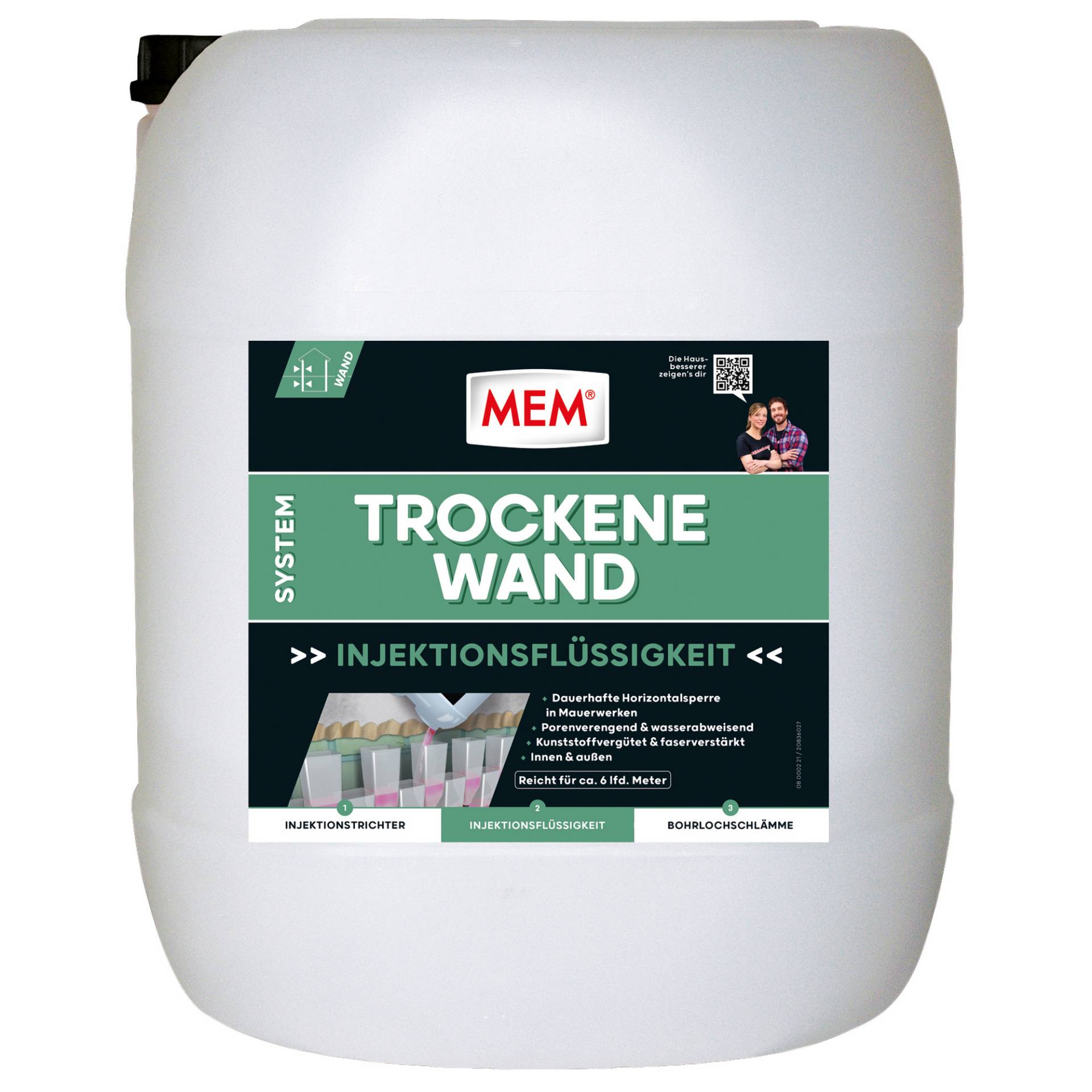 MEM Injektionsflüssigkeit 'Trockene Wand' 30 l MEM Injektionsflüssigkeit 'Trockene Wand' 30 l von Mem