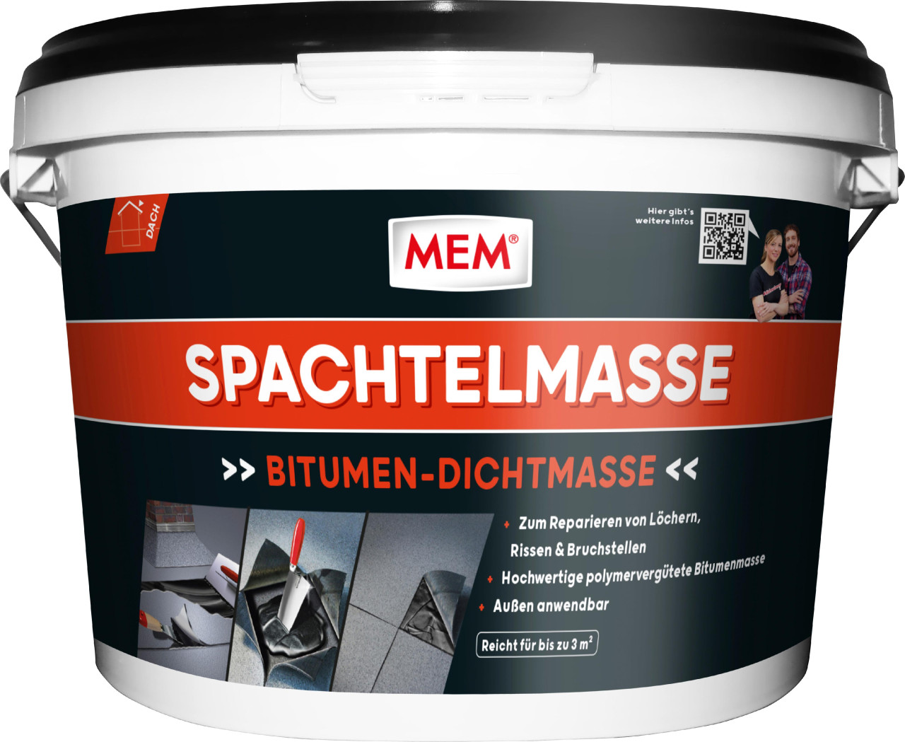 MEM Bitumen Spachtelmasse 4 kg von Mem