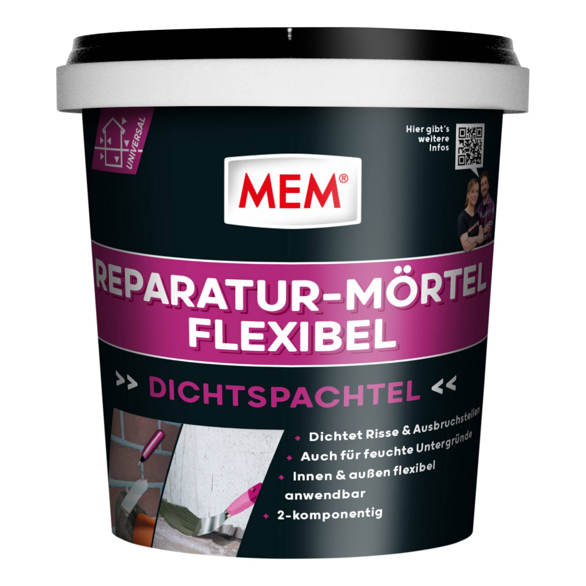 MEM Reparatur-Mörtel 'Flexibel' 1 kg MEM Reparatur-Mörtel 'Flexibel' 1 kg von Mem
