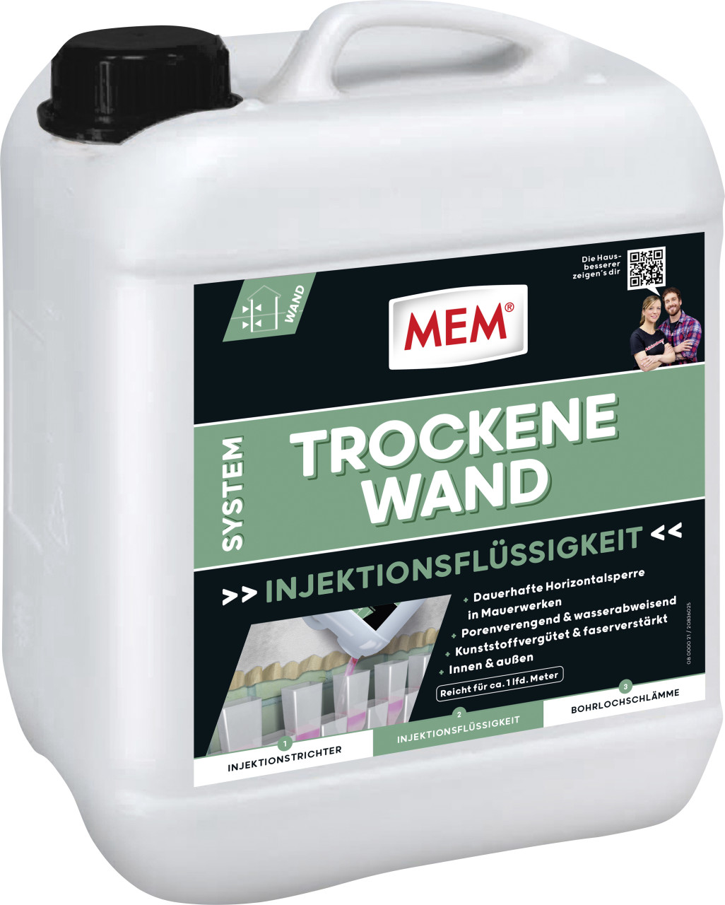 MEM Trockene Wand Injektionsflüssigkeit 5 l von Mem