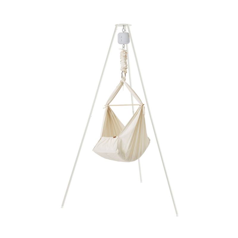 B-Ware Membantu Federwiege Set Hängematte Baby Natur Motor Ständer Bio Baumwolle B-Ware Membantu Federwiege Set Hängematte Baby Natur Motor Ständer Bio Baumwolle von Membantu