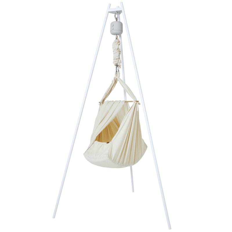 B-Ware Membantu Federwiege Set Babywiege Motor Natur Ständer Federwiege Komplettset B-Ware Membantu Federwiege Set Babywiege Motor Natur Ständer Federwiege Komplettset von Membantu