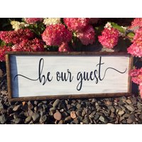 Seien Sie Unser Gast. Rustikal. Schild Aus Holz. Schlafzimmer Dekor von MemesonMainStreet
