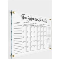 Acryl-Kalender Für Wand | Personalisierter Monatskalender Paare Housewarming Geschenk Trocken Abwischbares Notizbrett Büro Dekor von MemoCustomAcrylics