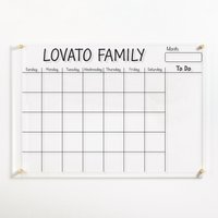 Personalisierter Acrylkalender, Trocken Abwischbar | Trocken Abwischbares Brett Benutzerdefinierter Wandkalender Mit Randnotizen Monatlicher von MemoCustomAcrylics