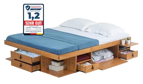 Memomad Bali Bett (Oak, 180 x 200 cm) von Memomad