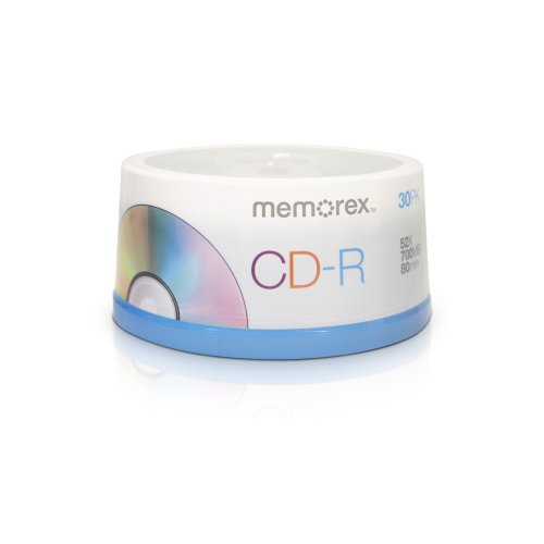 Memorex CD-R 80 Spindle – CD-RW Rohlinge (CD-R, 700 MB, 80 Min, CD-Box) von Memorex