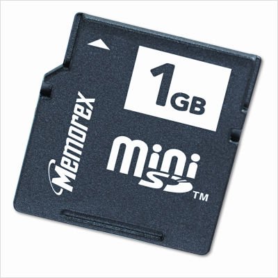 Memorex Mini Secure Digital TravelCard 1024MB 1GB Mini Secure Digital (MiniSD) von Memorex