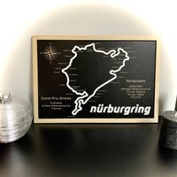 Rennstecke Nürburgring | Holz Mit Acryl Motorradsport Rennsport Landkarte 3D Sachsenring Hockenheimring Lausitzring Rennstecke Nürburgring | Holz Mit Acryl Motorradsport Rennsport Landkarte 3D Sachsenring Hockenheimring Lausitzring von Memoria3DDesign