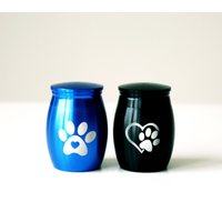Kleine Pfotenabdruck Urne Haustier Asche Erinnerung Andenken Schmuck Erinnerungs Geschenk von MemorialKeeepsakes