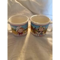 Campbells Suppentassen Paar - Von Houston Ernte Werbetasse von MemoriesAntiquesLLC