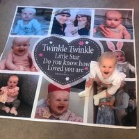 Personalisierte Foto-Collage-Decke - Individuelles Erinnerungsgeschenk von MemoriesByMelx