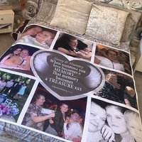 Personalisierte Gedenkfotodecke - Erinnerungssympathiegeschenk Personalisierte Gedenkfotodecke - Erinnerungssympathiegeschenk von MemoriesByMelx