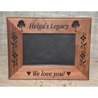 Walnuss Oder Erle Laser Gravierte Holzbilderrahmen Personalisiert. Alle Designs Und Gravuren Sind Inbegriffen Alles Kann Graviert Werden von MemoriesMadeCustom