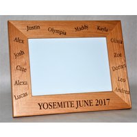 Walnuss Oder Erle Laser Gravierte Holzbilderrahmen Personalisiert. Alle Designs Und Gravuren Sind Inbegriffen Alles Kann Graviert Werden von MemoriesMadeCustom