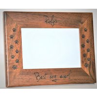 Walnuss Oder Erle Laser Gravierte Holzbilderrahmen Personalisiert. Alle Designs Und Gravuren Sind Inbegriffen Alles Kann Graviert Werden von MemoriesMadeCustom