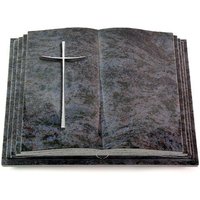 Granit Grabbuch 40x30x8-9cm Im Material Orion, Alle Sichtflächen Poliert, Inklusive Inschrift Und Aluminium-Ornament von MemorumGrabmale