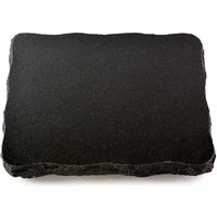 Granit Grabplatte 40x30x5cm Im Material Black, Oberfläche Poliert - Kanten Gesprengt Inklusive Inschrift Und Ornament von MemorumGrabmale