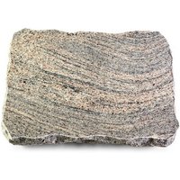 Granit Grabplatte 40x30x5cm Im Material Juparana, Oberfläche Poliert - Kanten Gesprengt Inklusive Inschrift Und Ornament von MemorumGrabmale