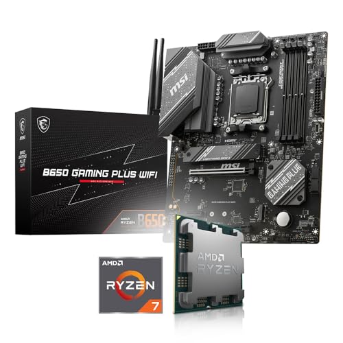 Aufrüst-Kit Bundle Ryzen 7 7700X 8X 4.5 GHz Prozessor, MSI B650 Gaming Plus WiFi Mainboard, be Quiet! Pure Rock Slim 2 (zusammengebaut inkl. Bios Update + Funktionskontrolle) von Memory PC