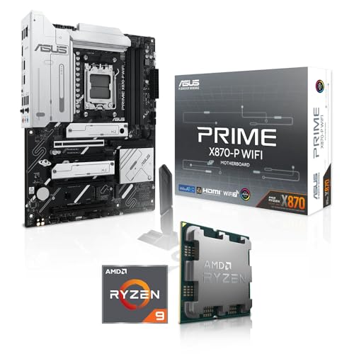 Aufrüst-Kit Bundle Ryzen 7 9800X3D 8X 4.7 GHz Prozessor, 16 GB DDR5, ASUS Prime X870-P WiFi Mainboard, be Quiet! Dark Rock 5 (zusammengebaut inkl. Bios Update + Funktionskontrolle) von Memory PC