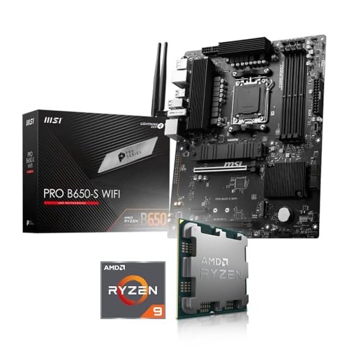 Aufrüst-Kit Bundle Ryzen 9 9950X 16x 4.3 GHz Prozessor, MSI PRO B650-S WiFi Mainboard, be Quiet! Dark Rock 5 (zusammengebaut inkl. Bios Update + Funktionskontrolle) von Memory PC