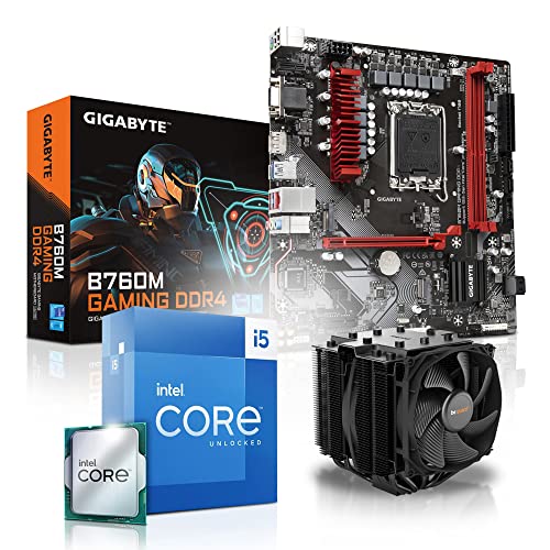 Aufrüst-Kit Intel Core i5-12400F, Gigabyte B760M, be Quiet! Dark Rock 4 Kühler, ohne Arbeitsspeicher, ohne Grafik, komplett fertig montiert und getestet von Memory PC