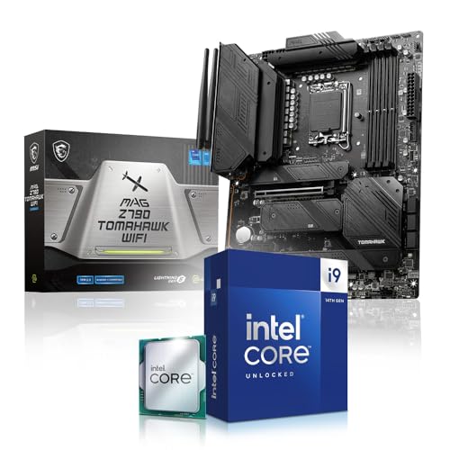 Aufrüst Kit Intel Core i9 14900K, MSI MAG Z790 Tomahawk WiFi, be Quiet! Dark Rock 4 Kühler, 32GB DDR4 RAM, komplett fertig montiert und getestet von Memory PC
