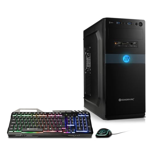 Silent High End Office/Multimedia PC i9-14900K 24x 3.2 GHz, 32 GB DDR4 RAM, 2 TB M.2 SSD, UHD Graphics 770, Win 11 Pro inkl. Tastatur und Maus Set WLAN von Memory PC