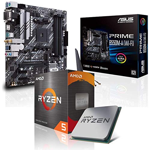 Memory PC Aufrüst-Kit Bundle AMD Ryzen 5 5600 6X 3.5 GHz, 16 GB DDR4, B550M PRO-VDH Wi-Fi, komplett fertig montiert inkl. Bios Update und getestet von Memory PC